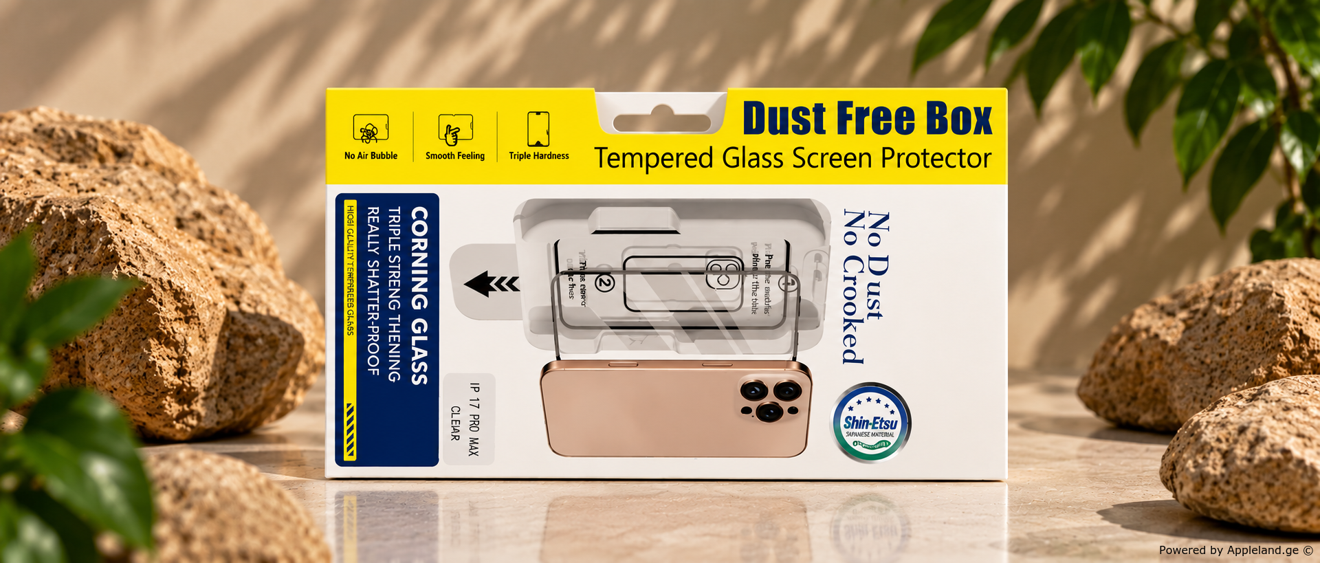Glass Screen protector EZ Fit Pro For iPhone